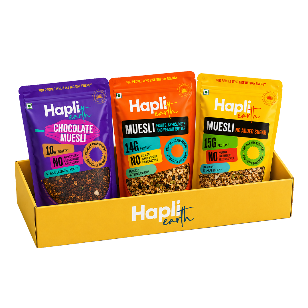 High Fiber breakfast combo - Peanut + No Sugar + chocolate